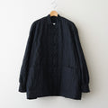 NCHRJK - ポリエステル&レーヨン・クリア ツイル・キルト チャイナジャケット #95 Black [SN_NC0401JK]