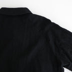 ウールサージ 製品縮絨コート #BLACK [HP-C101-051]