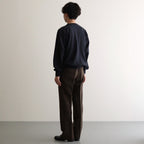 ELASTIC HIGH GAUGE SWEAT P/O #INK BLACK [A26SP02NU]