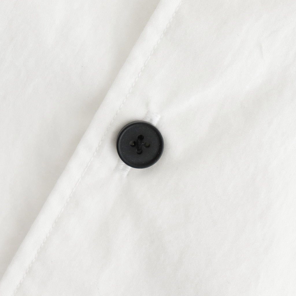 FHFSSH - コットン・ ポリコア タイプライター 半袖シャツ #01 Off White [SN_FR0405SH]