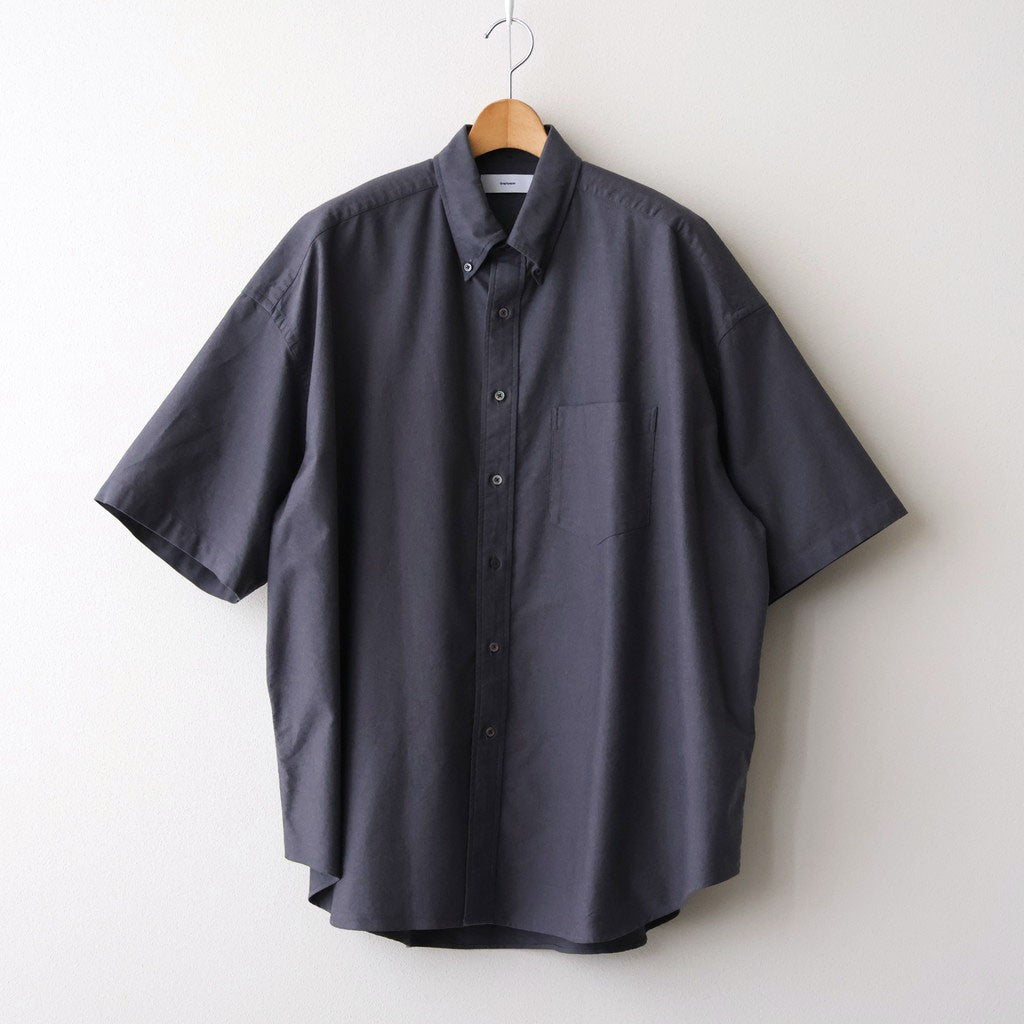 Oxford S/S Oversized B.D Shirt #GRAY [GM261-50025B]
