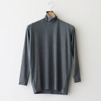 NTSNT - シルキーテンセル・ベアフライス タートルネックカットソー #90 Grey mix [SN_NC0202TN]