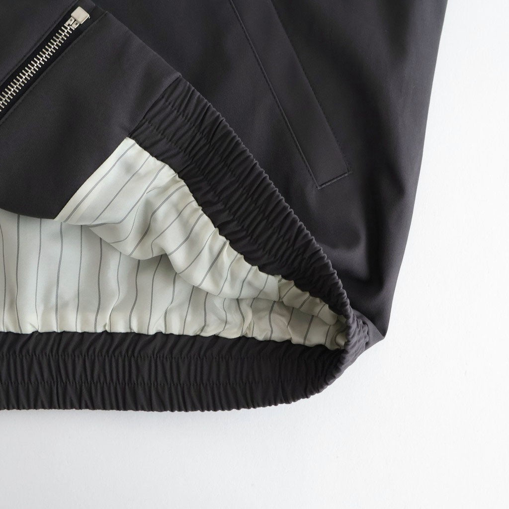 Brushed Cotton Gabardine Swing Top Jacket #CHARCOAL [GM261-30394]