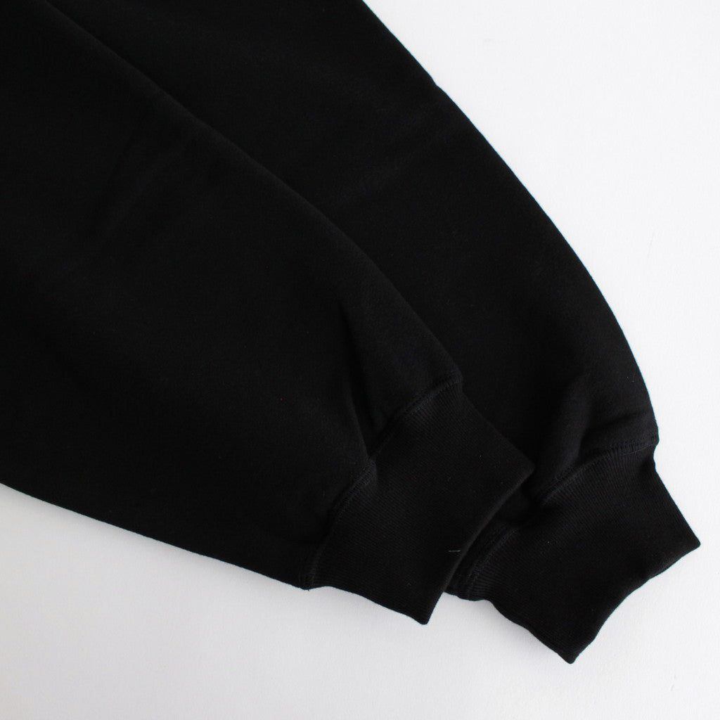 AZUMA Terry Crew Neck Sweat #BLACK [GU251-70195B]