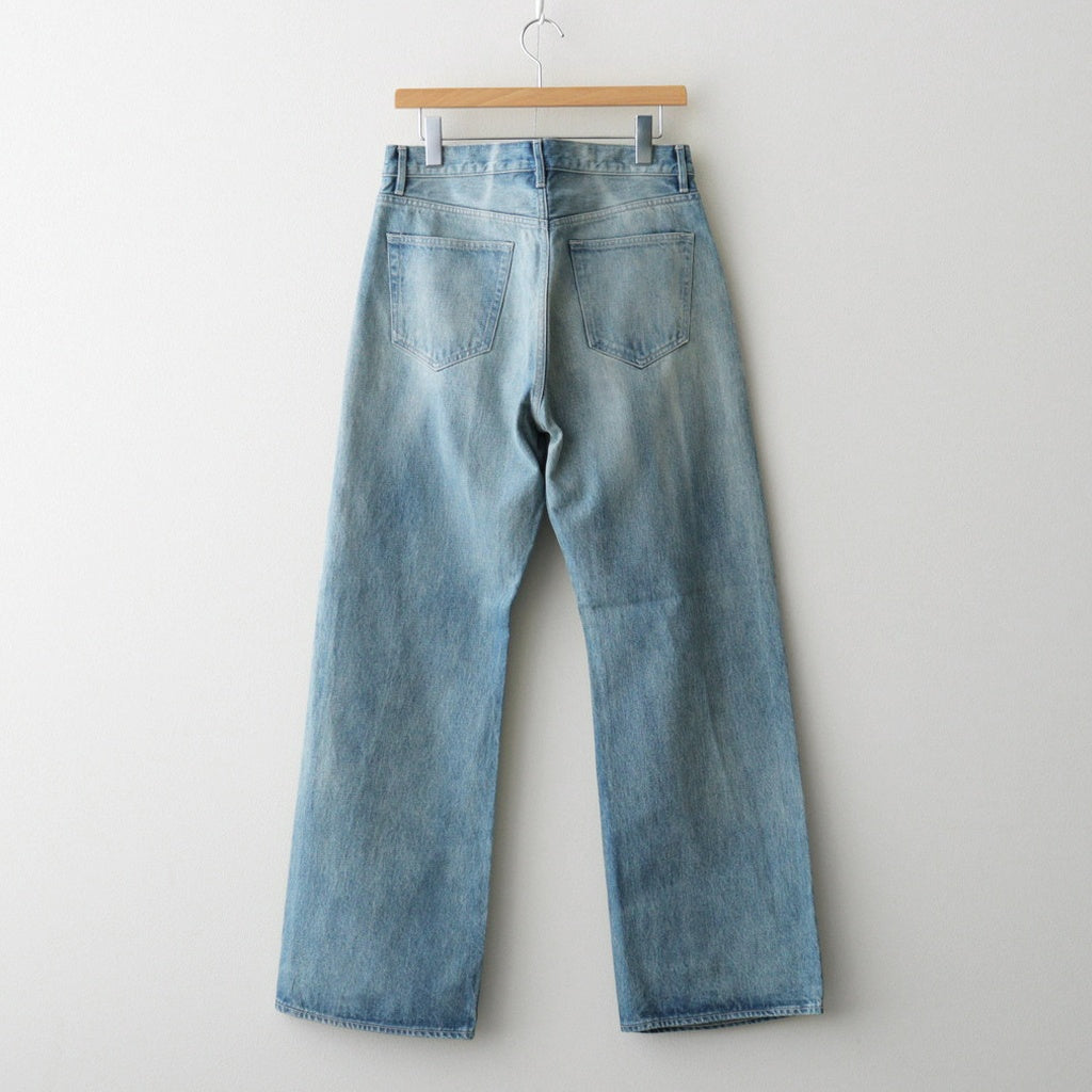 SELVEDGE FADED HEAVY DENIM PANTS #FADED INDIGO [A25AP04DH] – ciacura