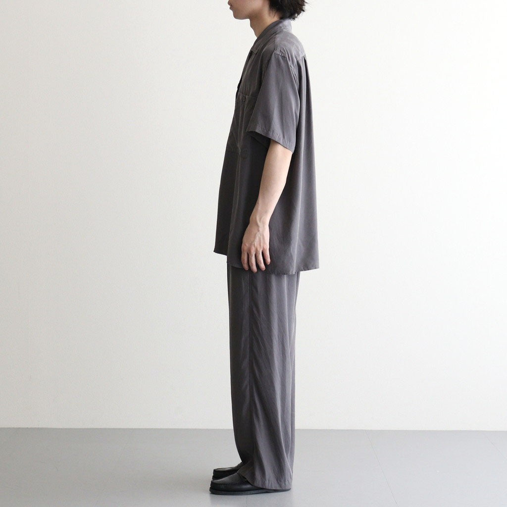 CUPRO EASY PANTS #GRAY [YK26SS01288P]
