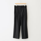 SUPER FINE TROPICAL WOOL TWO-TUCK SLACKS #BLACK [A25SP04MT]