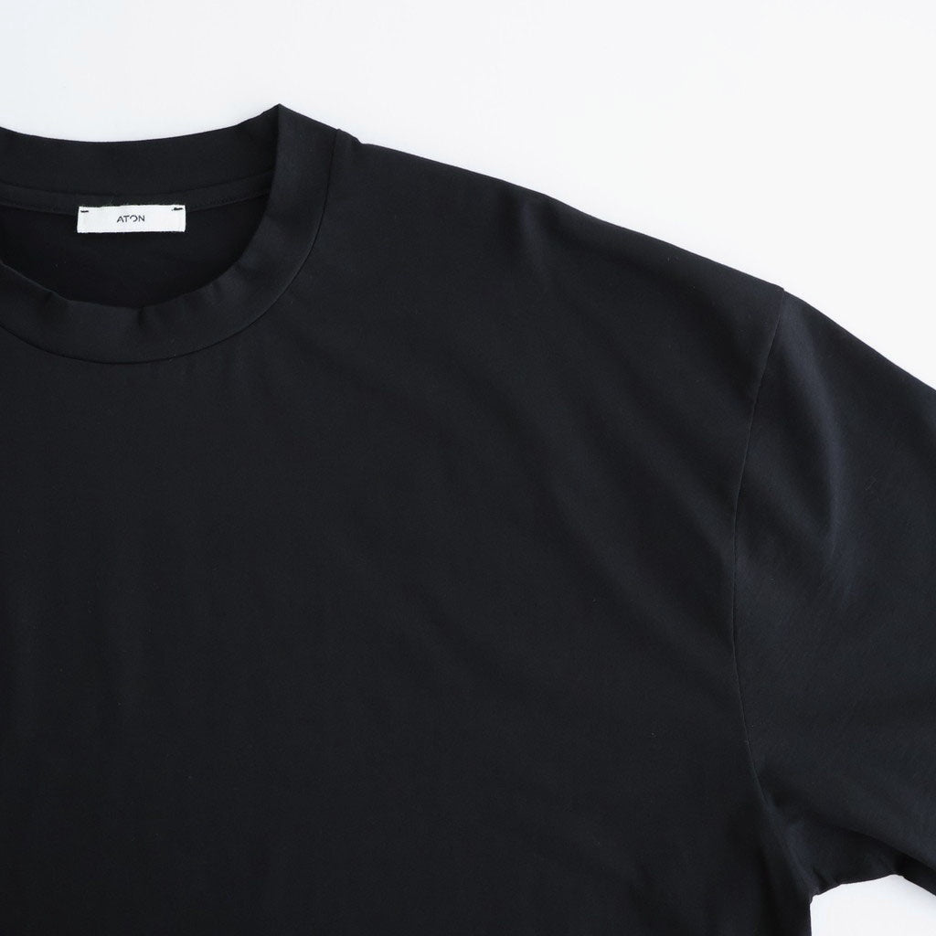 SUVIN 60/2 OVERSIZED LONG SLEEVE T-SHIRT #BLACK [KKAGLM0018]