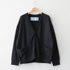 ワイドSWカーディガン #BLACK [D126-J836]