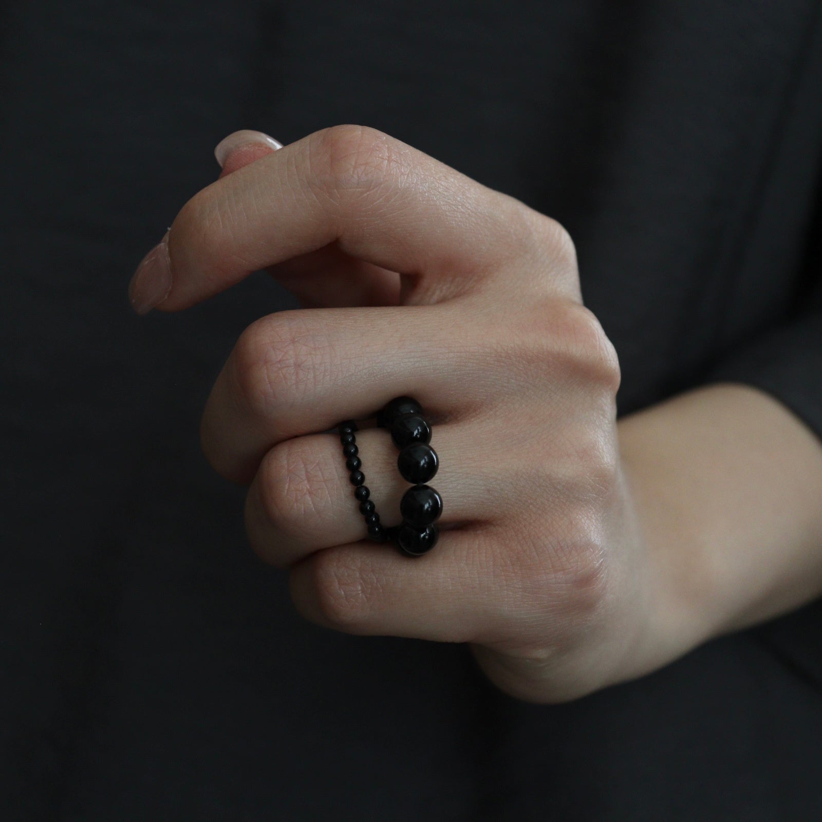 todayful Gem Stone Ring BLK ブラック 2set Orb Stone Ring #BLK [12610908] - ciacura 三重県四日市市の