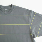 PIN BORDER S/S TEE #GRAY×YELLOW [FSC263-70090]
