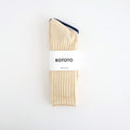 LOOSE PILE CREW SOCKS #RAW BEIGE [R1334-AW25]