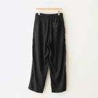 GARMENTDYED COTTON SILK TWILL EASY PANTS #BLACK [YK25SS001007P]