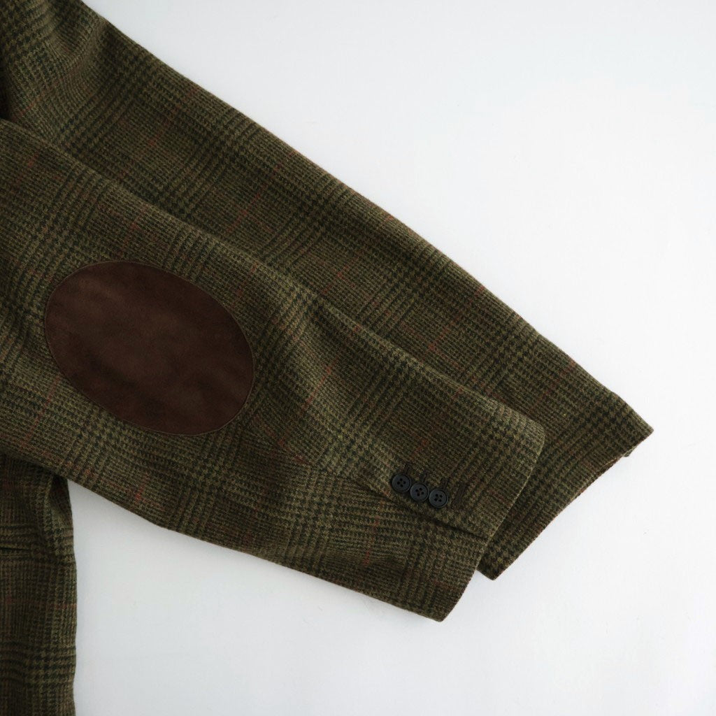 BRITISH TWEED OVERSIZED PEAK LAPEL JACKET #TWEED CHECK [ST.1586]