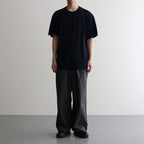 WASHABLE WOOL S/S TEE #NAVY [FSC241-70165B]