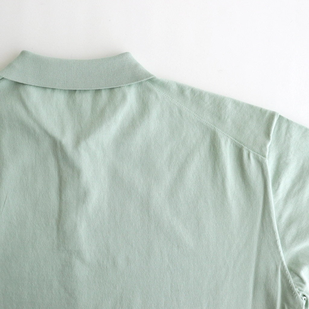 FRESCA KNIT HAIF SLEEVE POLO SWEATER #GREEN [KRAGGM0401] - ciacura