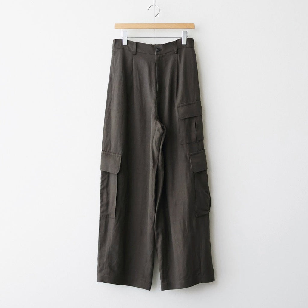 VIS/LI/RA TWILL CARGO TROUSERS #KHAKI BROWN [ST.1434]