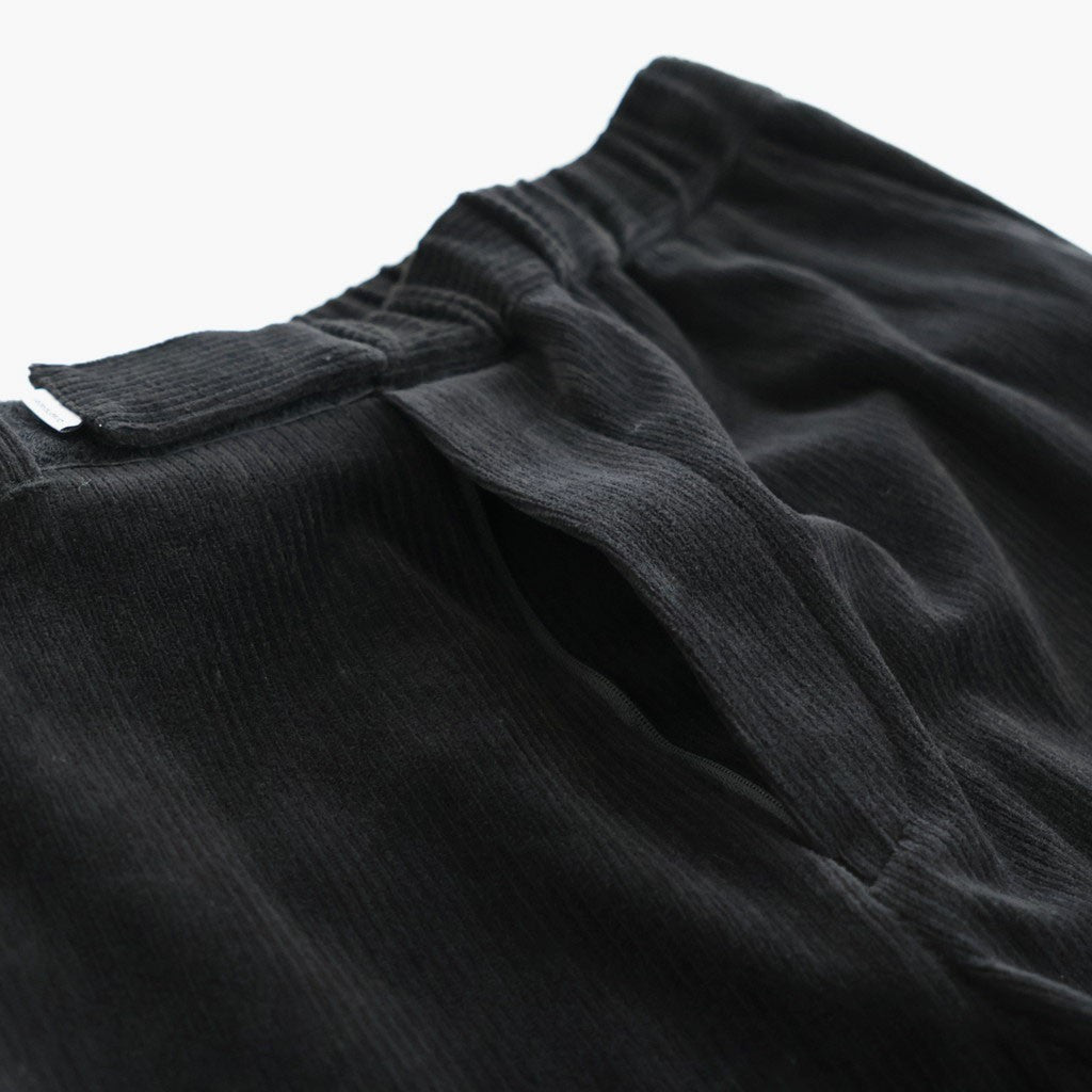 Soft Knit Corduroy Wide Tapered Chef Pants #BLACK [GM263-40112B]