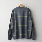 PIN BORDER L/S TEE #GRAY×YELLOW [FSC263-70089]