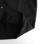 エステル裏毛 カーディガン #BLACK [HN-T017-051]