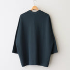 FSSOT | 製品染 30/-スパンポリエステルワッフル クルーネックオーバーサイズプルオーバー #DARK GREY [GE_FR1203TF]