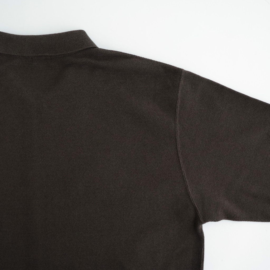 Co/Wo Moss Stitch Zip Blouson #BROWN [2603-003]