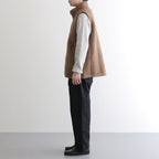 Wool Fleece Vest #NATURAL BROWN [13052405]