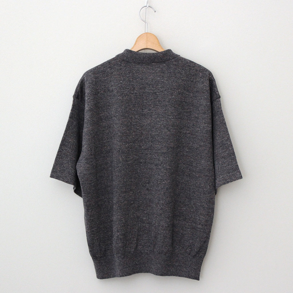 Linen S/S Shirt #Navy [2501-014]