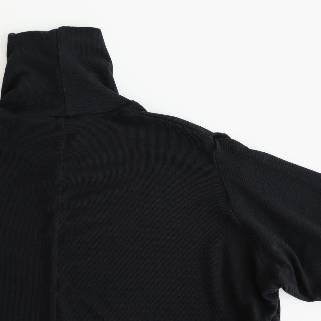 NTSNT - シルキーテンセル・ベアフライス タートルネックカットソー #95 Black [SN_NC0202TN]