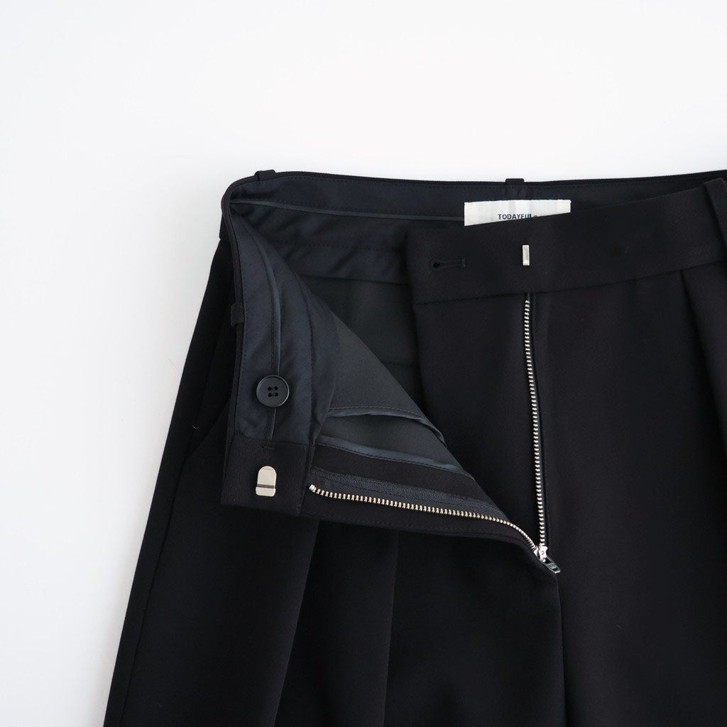 Bonding Wide Trousers #BLK [12620723]