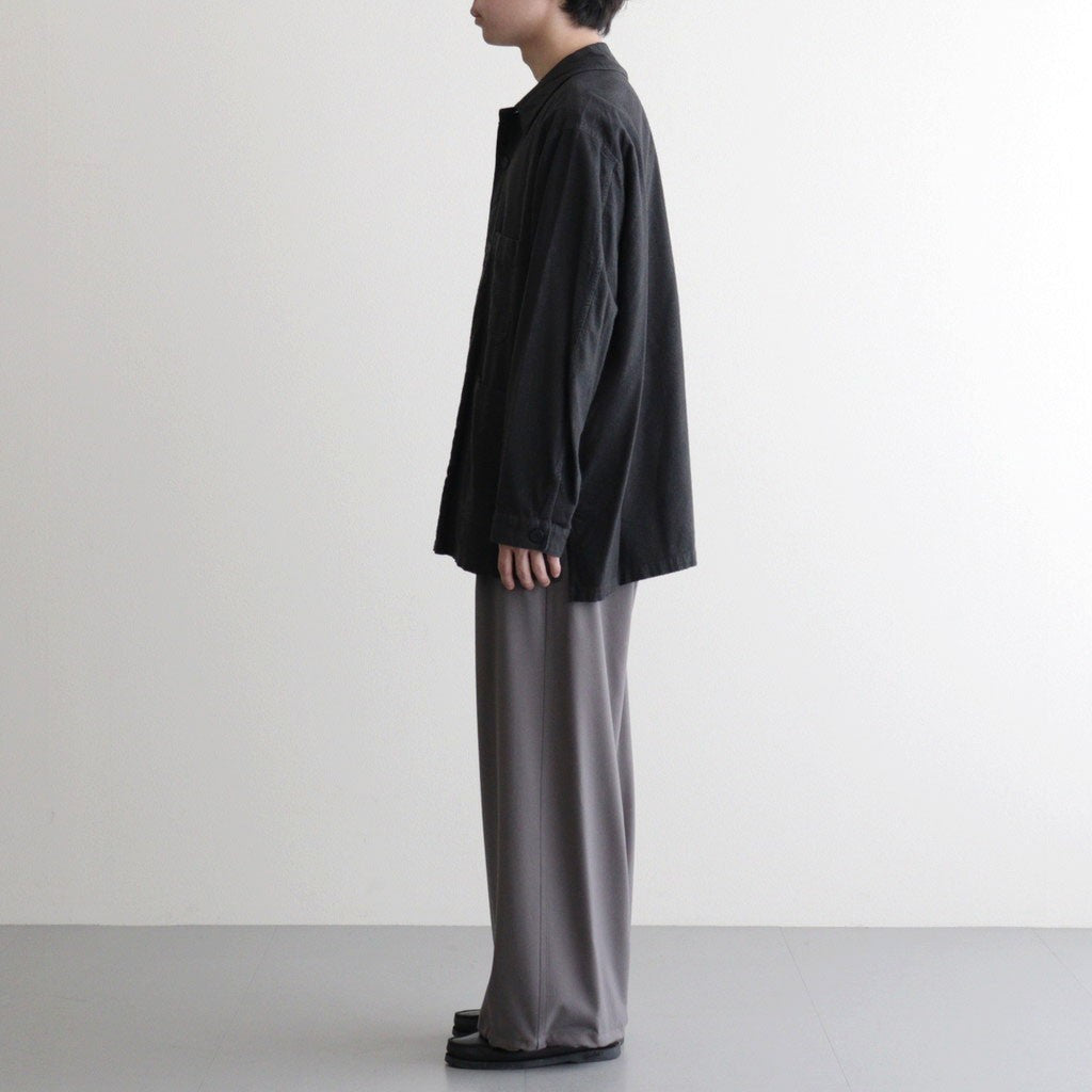 Wool Washer Tropical 2pleated Easy Trousers #GRAY [YK26SS01173P]