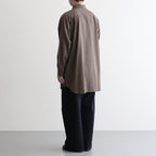 ヨークスリーブシャツ-P #BROWN [D225-T810-P]