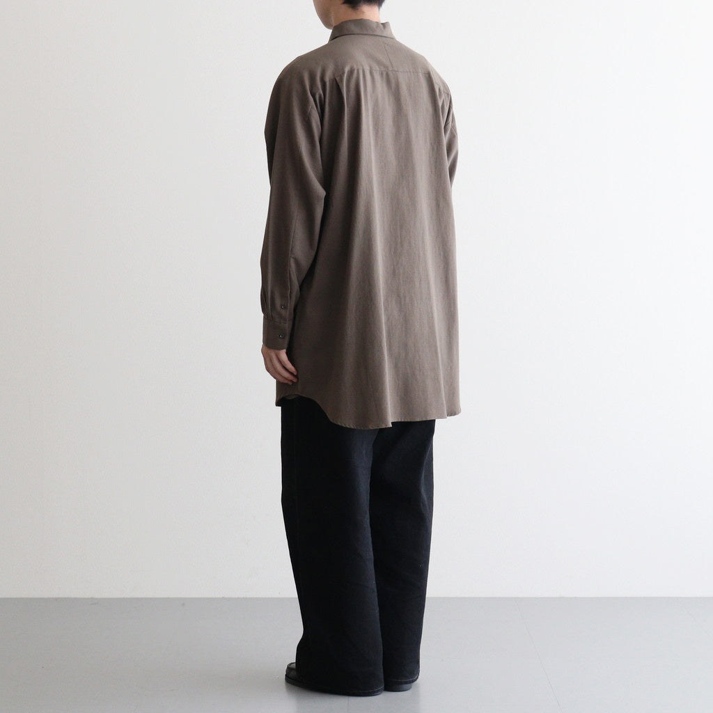 ヨークスリーブシャツ-P #BROWN [D225-T810-P]