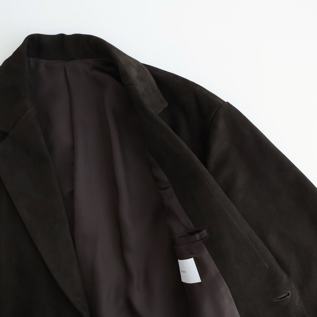 COW NUBUCK BLAZER #DARK BROWN [ST.1383]