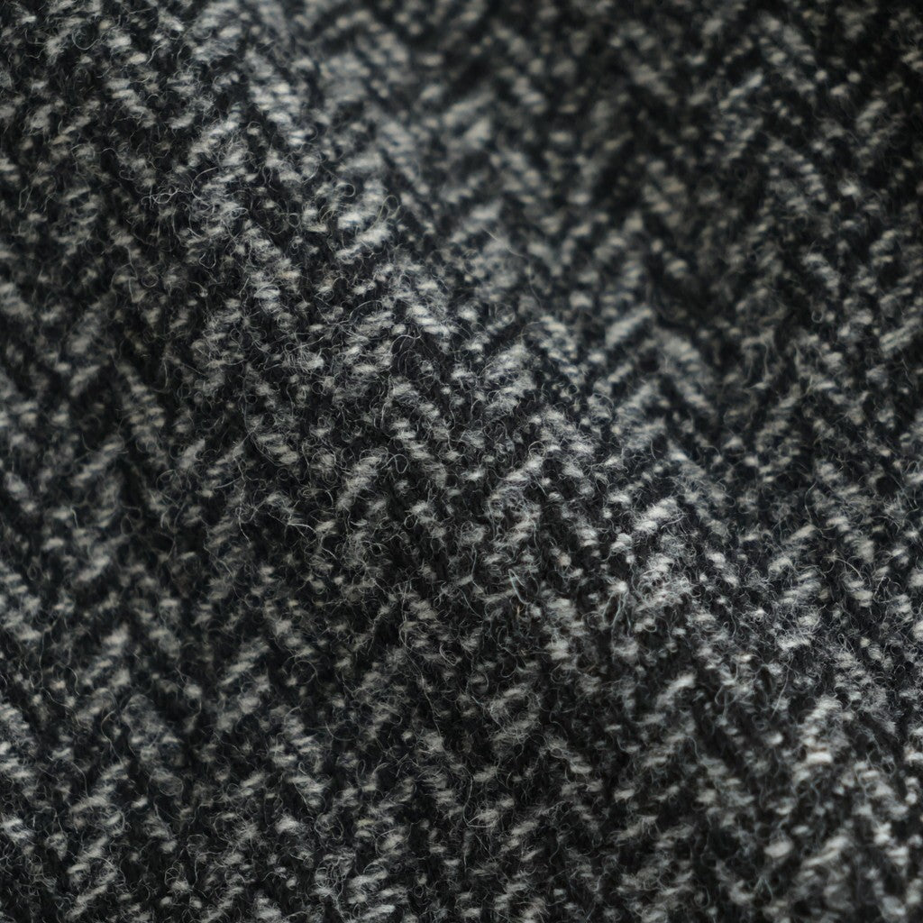 Herringborn Tweed Zip Blouson #Black [YK26FW01314B]