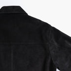 COW SUEDE ZIP SHORT JACKET #BLACK [ST.1217]