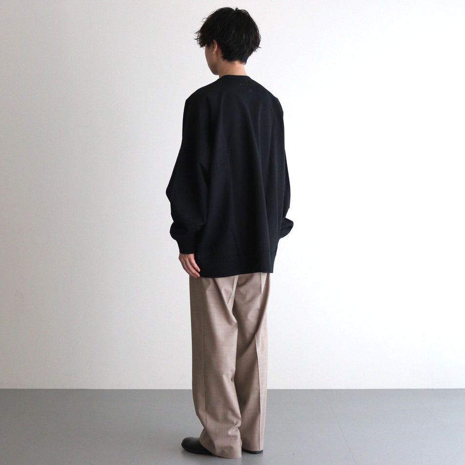 Ultra Compact Terry Crew Neck Sweater #BLACK [GM243-70142]