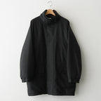 WOOL FULLING FLANNEL PADDED OVER BLOUSON #TOP CHARCOAL [A25AB02CF]