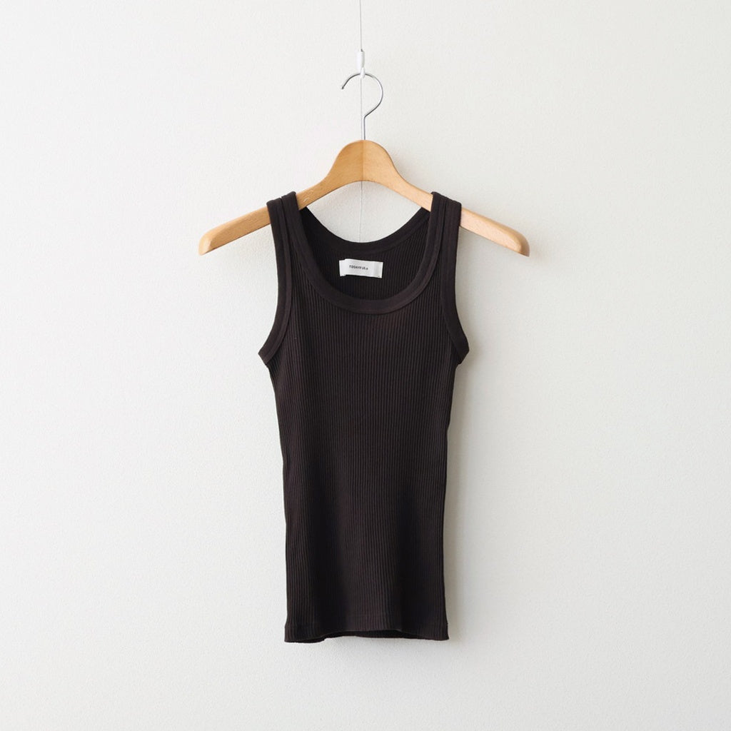Useful Seamless Rib Tanktop #D/BRN [12610621]