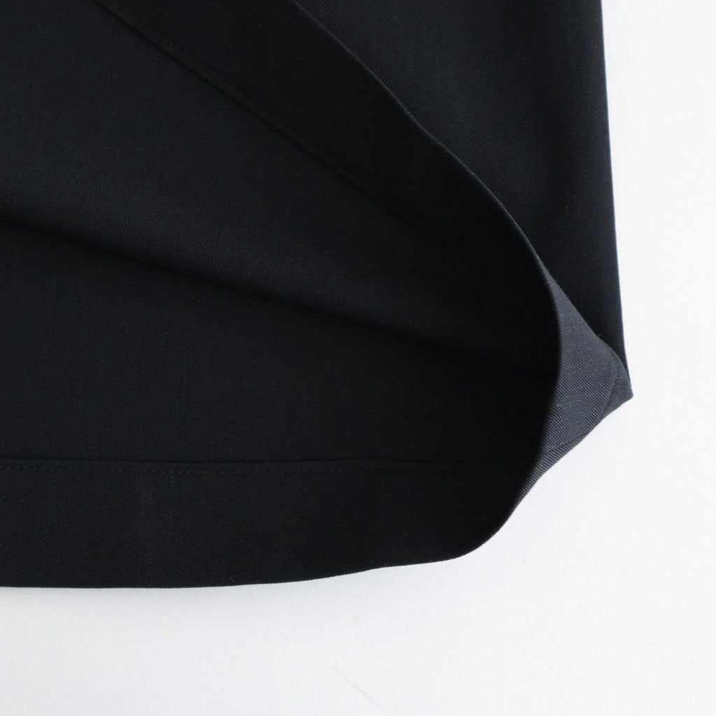 LIGHT WOOL MAX GABARDINE COAT #TOP BLACK [A26SC06MG]