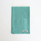 AIRY LIGHT COTTON CHECK SCARF #GREEN GINGHAM CHECK [A25SS03GC-W]