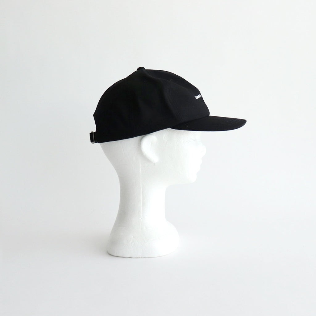 綿サージ ベースボールキャップ #BLACK [HN-K601-051]
