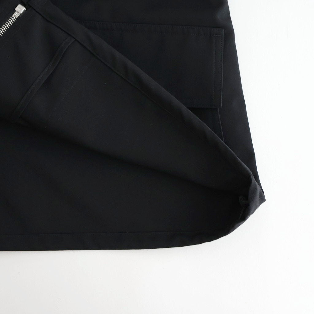 WOOL MAX CANVAS BLOUSON #BLACK [A26SB02WC]