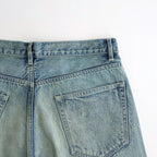 SELVEDGE FADED HEAVY DENIM WIDE PANTS #FADED INDIGO [A25AP03DH]