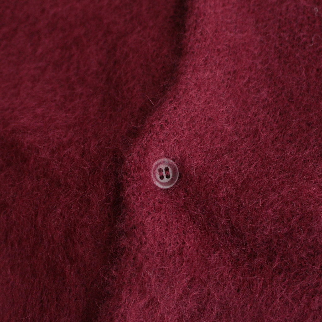 MOHAIR CARDIGAN #BURGUNDY [H2302-K012]