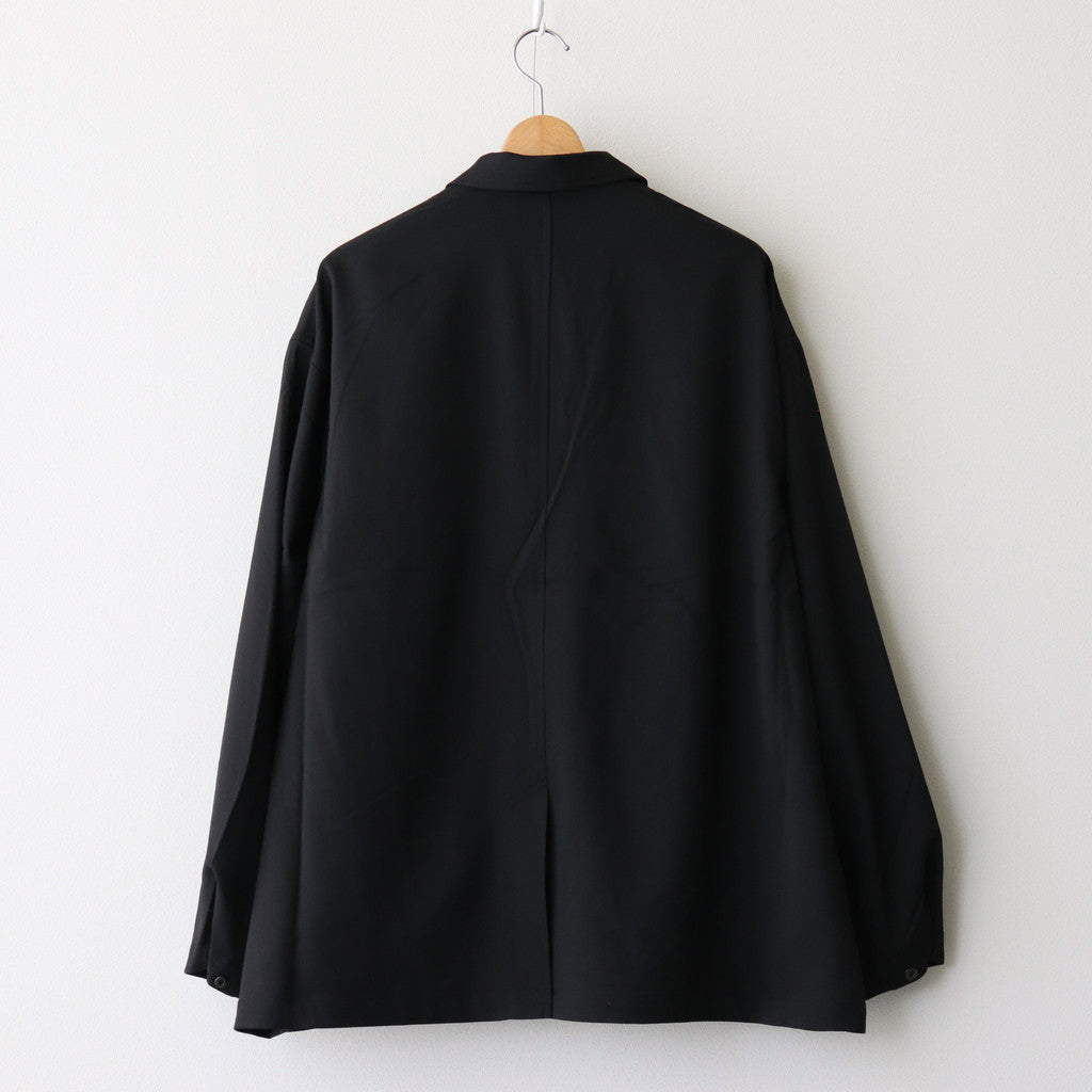 WOOLY TWILL JACKET #BLACK [FSC243-20177]