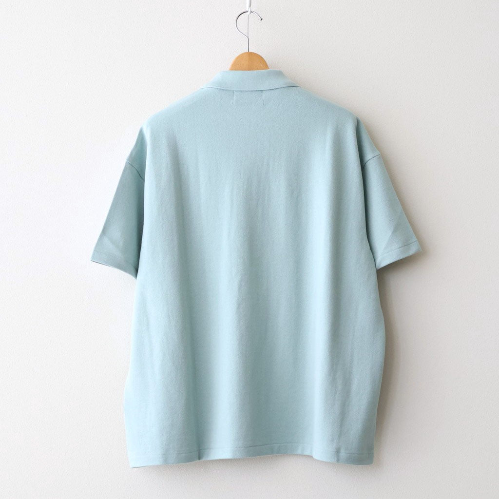 Cotton Pique Jersey S/S Skipper Polo #SMOKE BLUE [GU261-70416]