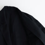 LI/NY POPLIN SINGLE BREASTED JACKET #BLACK [ST.1115]