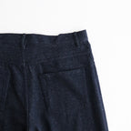 SILK NEP DENIM 5P WIDE PANTS #DARK NAVY [A26AP01SD]