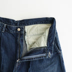 Selvage Denim Two Tuck Pants #INDIGO_DARK FADE [GU253-40061DB]